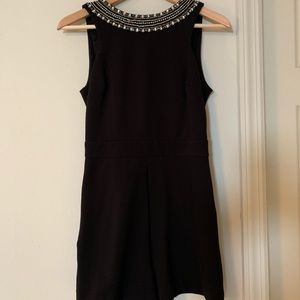 Bebe black backless romper